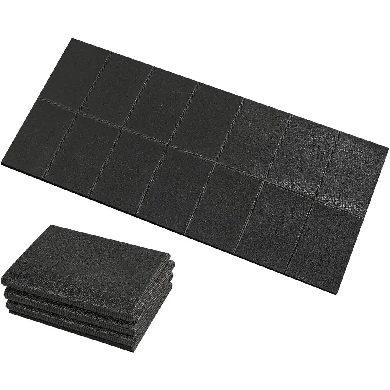 Foldable High-Density PVC Walking Pad Mat (55"x23.6", 1/4" Thickness) - Non-Slip, Shock Absorbing, Wipe Dry Floor Protector for Carpet, Hardwood Floor, Bike
