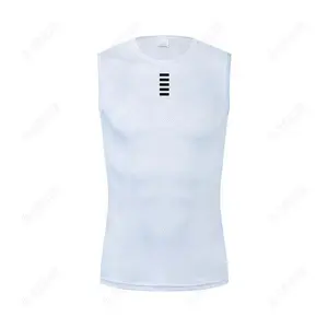 Cycling Base Layer Reflective Underwear White Cycling Jersey Sport Vest Men Undershirt Quick Dry Elastici Vest Road Bike Jersey