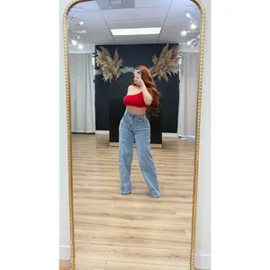 Go out one shoulder top - red