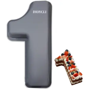 Number Cake Molds for Baking 3D Silicone DIY Personalized Cake Pan for Birthday Wedding and Anniversary 10 Inch Number 1 Cake Pan