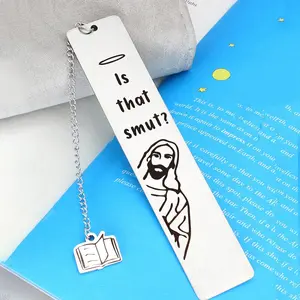 Stainless Steel Bookmark, 1/3/5 Counts Jesus Pattern Bookmark, Creative Bookmark for Students & Book Lovers, Book Accessories, Perfect Gift for Birthday & Holiday