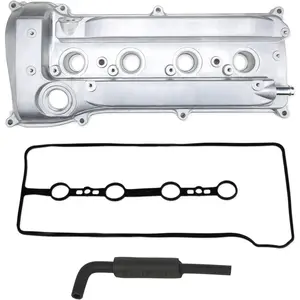 Engine Valve Cover with PCV Hose & Gasket Compatible with 2001-2015 Toyota Camry Corolla RAV4 Highlander Solara Matrix Scion tC xB 2.4L Replace 11201-28014 11201-28033