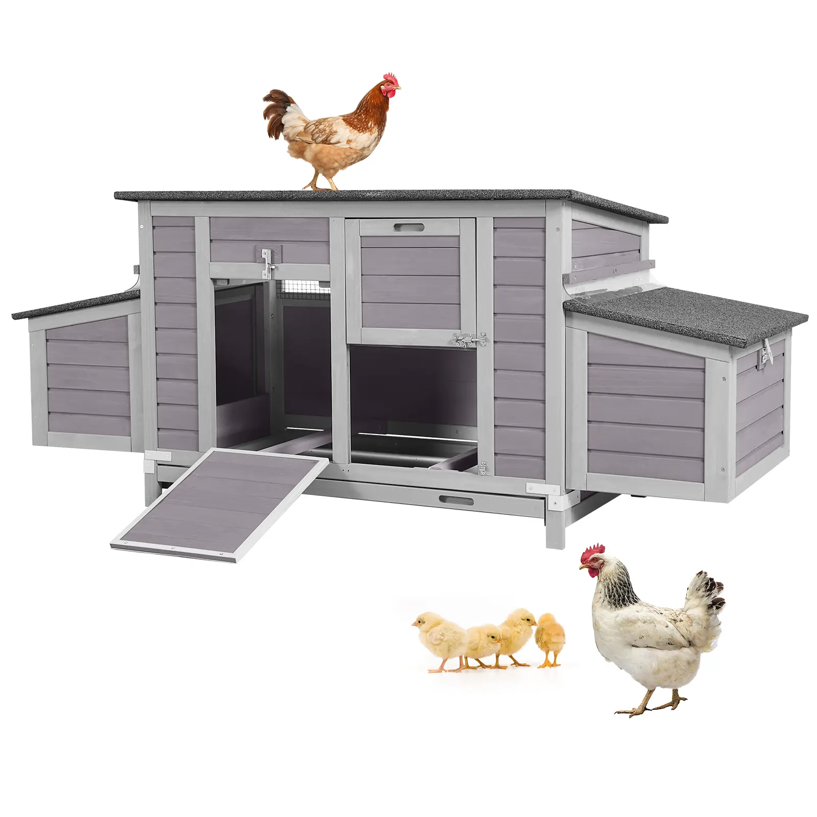 Aivituvin-AIR69 Wooden Chicken Coop for 2-4 Chickens (without chicken run) Aivituvin-AIR69 Wooden Chicken Coop for 2-4 Chickens (without chicken run)