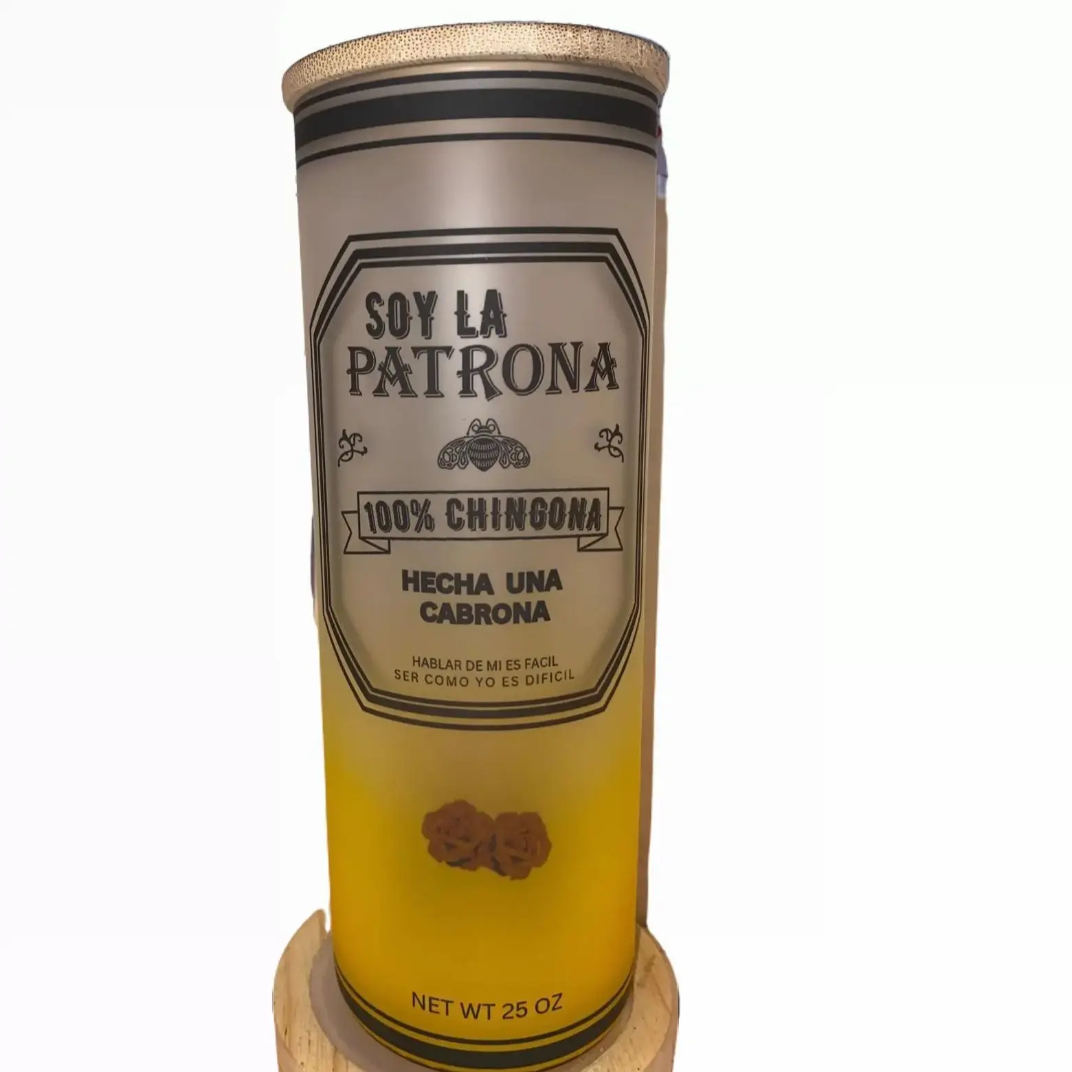 25oz SOY LA PATRONA FROSTED SUBLIMATED GLASS TUMBLER Drinkware Washable Reusable Portable