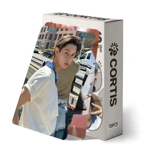 55 Pieces Cortis Laser Small Cards, K-Pop Selfie Star Fan Support Collectible Lomo Cards Photocard, Korean Music Group Merchandise