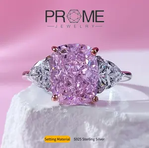 (SR092)S925 Sterling Silver Elegant Pink Gemstone Rings Simple, Stylish, and Luxurious for Women’s Daily Wear & Wedding Gift