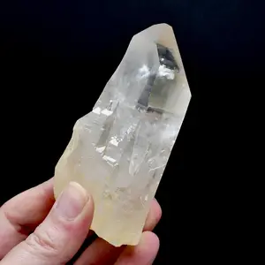 3.75in 203g Isis Face Golden Healer Lemurian Quartz Cathedral Crystal, Master Starbrary Devic Temple, Brazil