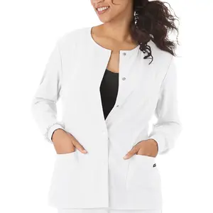 Clearance Jockey Round Neckline Warm-Up Scrub Jacket
