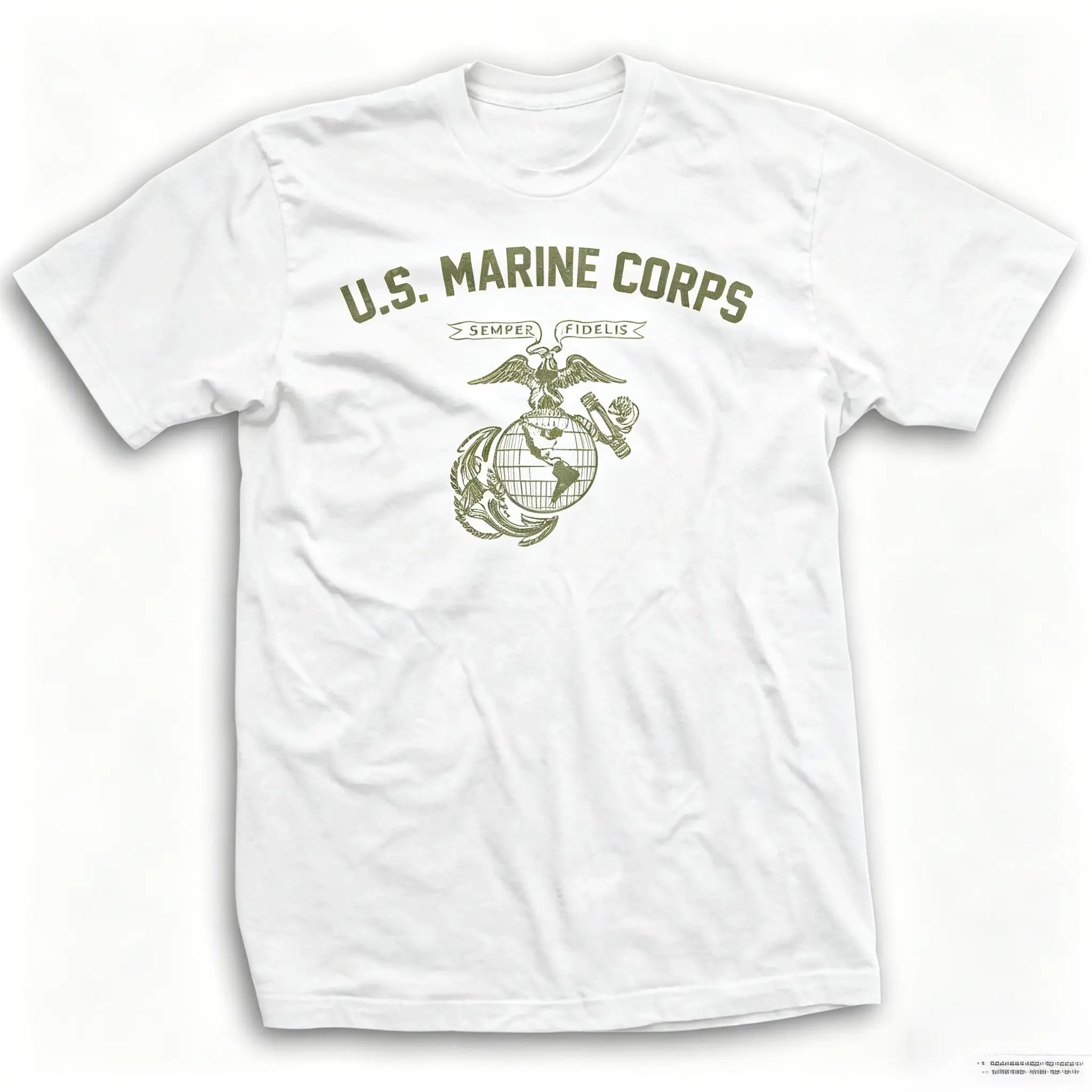 24hr Fast Shipping WW2 Vintage USMC Training Graphic Tee, Retro Marine Corps Patriotic Veteran Tribute Top, 1776-2026 USA 250th Anniversary War History Unisex Casual Outfit For Labor Day & Veterans Day