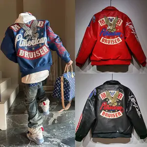 2025 Vintage Hip Hop Star Inspired Biker Leather Jacket