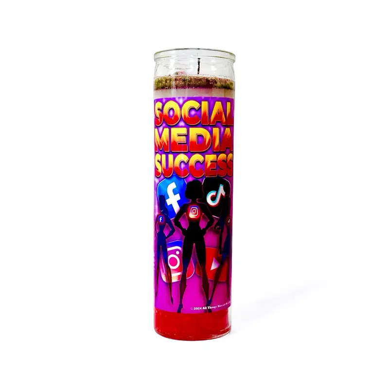 Social Media Success Candle - for Increased Online Presence; Gain Followers, Likes