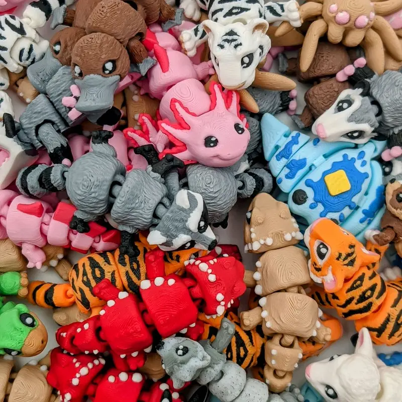 Detailed Pocket Pets | 1.5 - 2 Inches | 3D Printed Articulating Mini Fidget Animals figet toys Anxiety