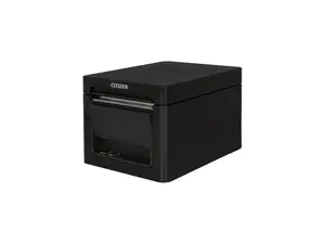 Citizen CT-E351 Compact Thermal POS Printer, Front Exit, Serial, USB, Black - CT-E351RSU-BK