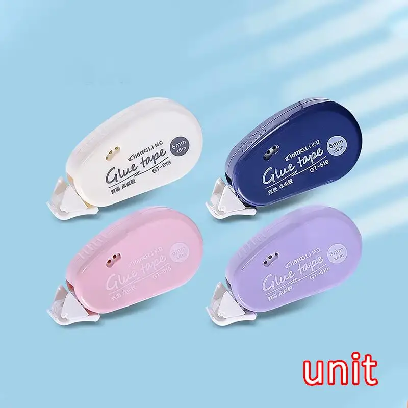 1 Piece Random Color Double Sided Tape Adhesive Dot Point Tape, Double-Sided Adhesive Tape For Scrapbooking, Double Sided Glue Tape Roller, Scrapbook