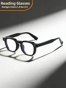 Fashion Men Women Reading Glasses Plastic Presbyopia Glasses Anti Blue Light Eyeglasses Reading with +1.0 to +4.0 Magnification