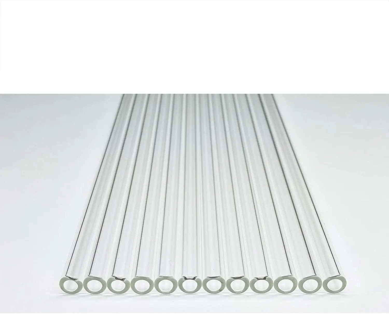 Glass tubes 12 Piece, 8 Inch Long Borosilicate Glass Tubes OD 8 mm Thickness 1.5 mm Industrial Glass Tubing for Tall Cup (8mm / Clear)