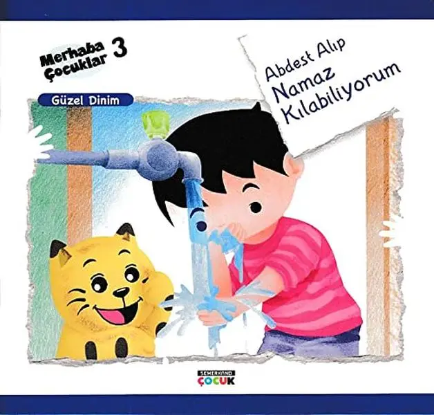 USED Book - Abdest Alip Namaz Kilabiliyorum - Güzel Dinim: Merhaba Çocuklar 3 by Collective (Paperback) - turkish