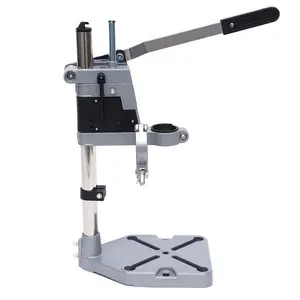 6102 Dual-Hole Adjustable Drill Press Stand, Height-Adjustable Drill Accessory with Stable Clamping, Portable, Easy-to-Install for Power Tools, Woodworking DIY Workstation, Drill Accessories