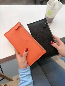 Slim Long Wallet - Perfect for office, dating, parties and daily use - Women - Elegant Ultra-slim Design - Holds smartphone, cards and cash - Wallet Wristlet