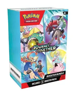 Pokemon: Journey Together Booster Bundle - 6 Booster Packs for Pokémon TCG with Trainer's Pokémon Cards