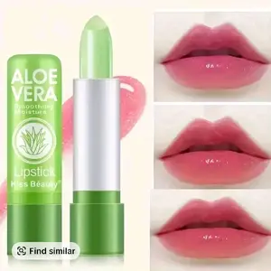 Kiss Beauty Aloe Vera Lipstick - Moisturizing Lipgloss for Smooth Lips & Natural Glow - Perfect for Everyday Makeup