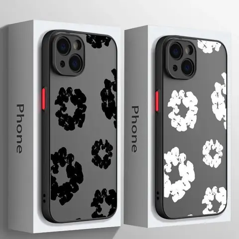 Luxury D-Denims T-Tears Silicone iPhone Cover - Matte Back Protector Accessory for Handheld Smartphone Devices, Fit for iPhone 6,6s,7,8 Plus,11,12,13,14,15,16 Mini/Pro/Max,X,XR,XS Max