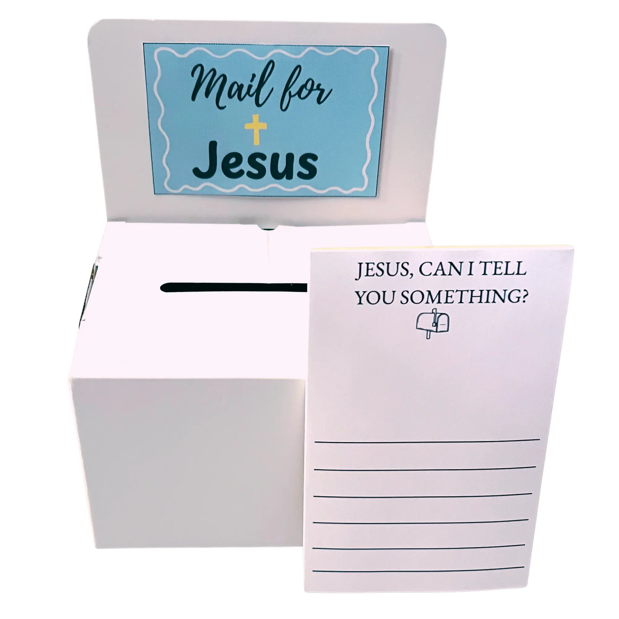 Letters to Jesus Prayer Box for Kids | Christian Prayer Kit & Mailbox Activity | Faith-Based Gift for Children
