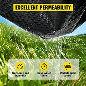 【GARVEE】3oz 6.5ft x 300ft Premium Heavy Duty Weed Barrier Fabric