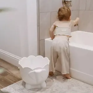 Adorable Elephant Bath Toy Storage Holder with Removable Base for Drainage Kid Friendly Design Matches Bathroom Decor Easier Dry Bathtime Buddy