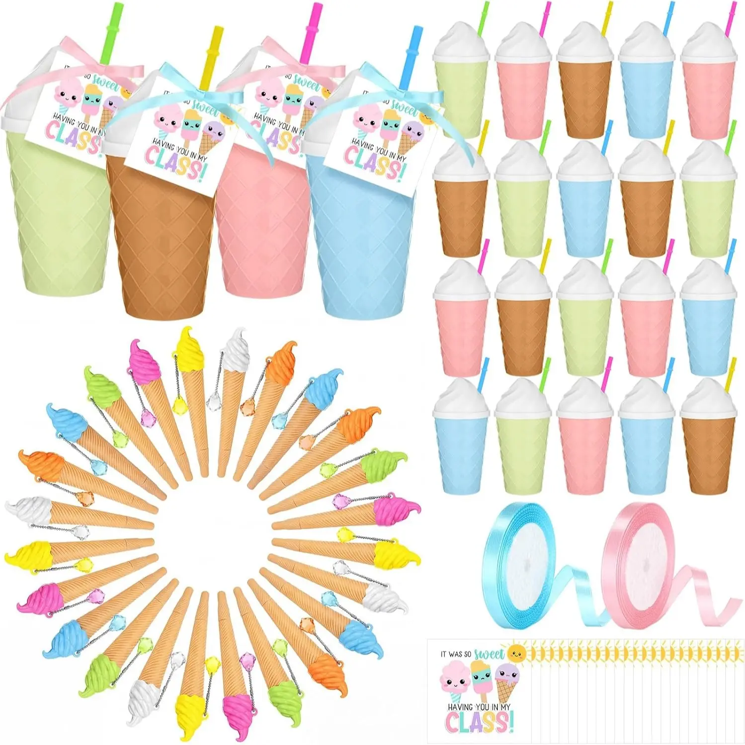 24Pcs Ice Cream- Pen Cup