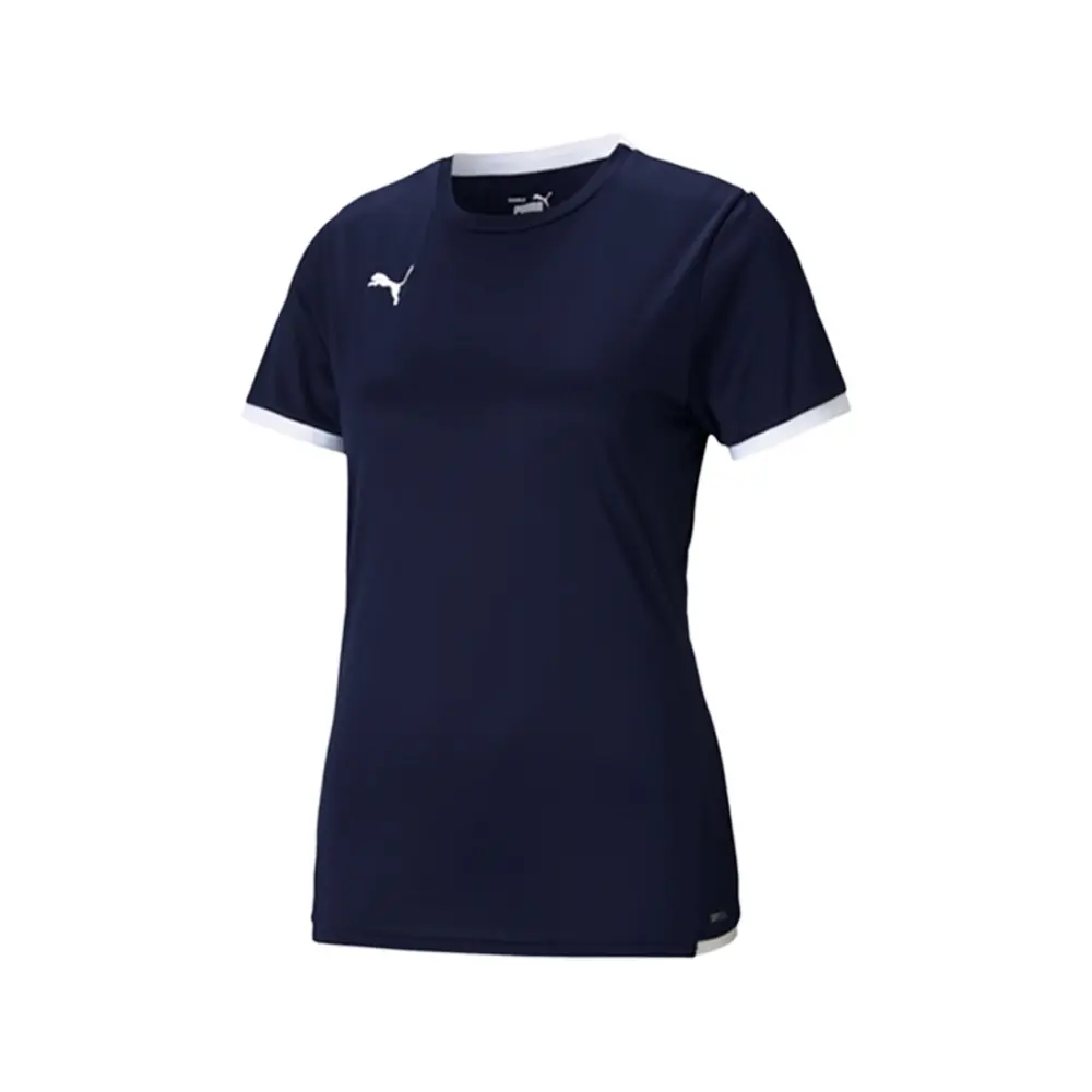 PUMA Womens Teamliga Crew Neck Short Sleeve Jersey Soccer Cleats  - Blue