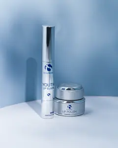 iS Clinical Lip Duo - Lip Polish & Youth Lip Elixir Set with Vitamins C E B5 & Hyaluronic Acid for Hydration & Exfoliation