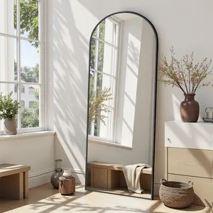 Ladynow Full Length Mirror, 58"x18" Floor Mirror Freestanding, Floor Standing Mirror Full Body Mirror with Stand for Bedroom, Hanging Mounted Mirror for Living Room Cloakroom