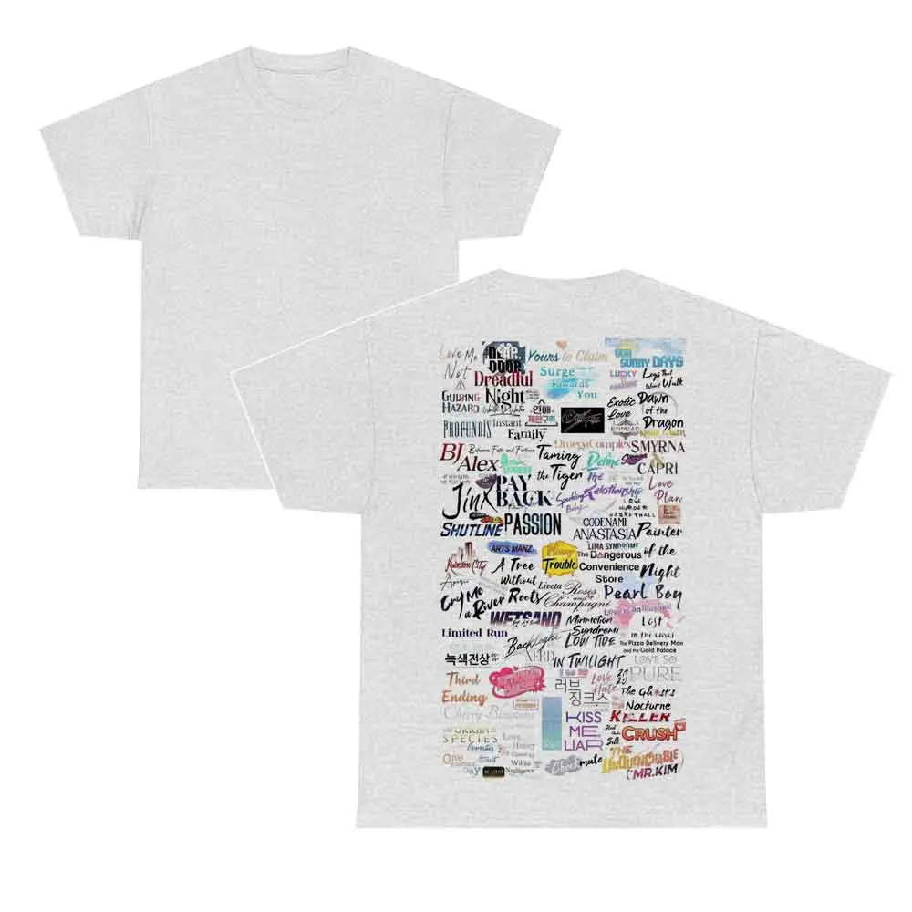 Manhwa BL Comic Novels Names T-shirt, BJ Alex, Passion, Payback, Painter of the Night, Low Tide in Twilight Graphic T-shirt