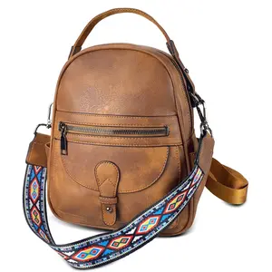 Women'S Backpack Purse Fashion Leather Anti-Theft Shoulder Bags PU Casual Satchel Bags Travel Bags