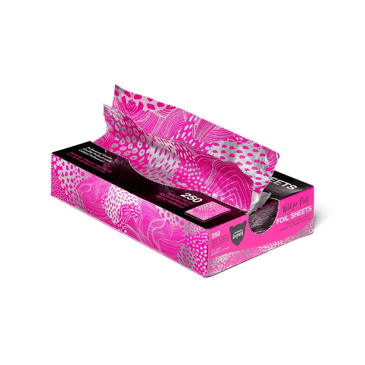 Strawberry Leopard Wild For Pink Full Size Pattern Foil Sheets 9x10.75" 250 ct