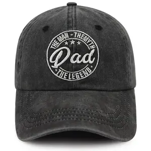 Dad Gifts from Daughter Son, Best Dad Patch Hat，Funny Papa Baseball Cap, Fathers Day Christmas Birthday Gifts for Daddy Grandpa Men
