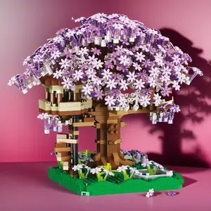 1692 Piece Tree House High Difficulty Creative Building Block Toy, Traditional Chinese Style, Perfect Gift for Girls, Challenging Puzzle Game