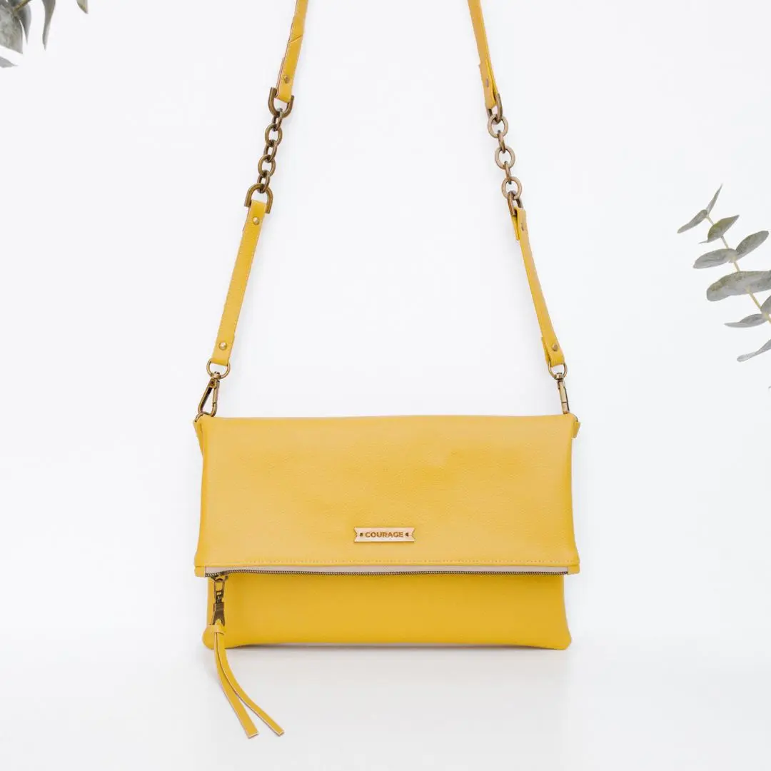 DREAMER foldover bag | MUSTARD