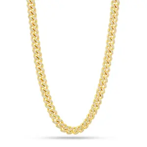 12mm Iced Miami Cuban Link Chain