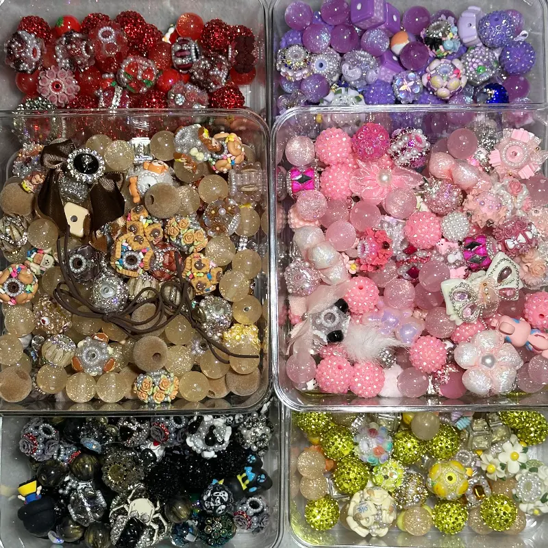 Fashion DIY handmade beaded heavy-duty full-diamond acrylic resin hand-painted mixed-style designs with random patterns