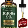 Organic Jojoba Oil - 100% Pure Cold-Pressed for Face, Skin & Hair - Ella & Eden USDA Certified, Hexane-Free, Multiple Sizes