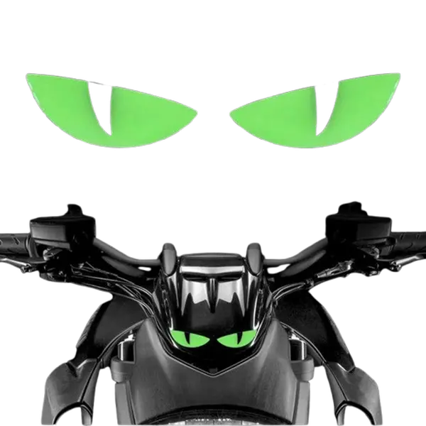 3D Reflective Demon Eye Car Decal – Spooky Nighttime Safety Sticker for Vehicle, Motorcycle & Electric Bike| Weatherproof Vinyl with Raised 3D Effect, Reflects Headlights for Enhanced Visibility| Decorative Accent for Halloween, Night Riding & Year-Roun