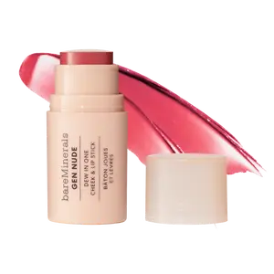bareMinerals GEN NUDE Dew in One Cheek & Lip Stick - Muti-Use, Portable, Hydrating Formula for Smoother Lips and Cheeks
