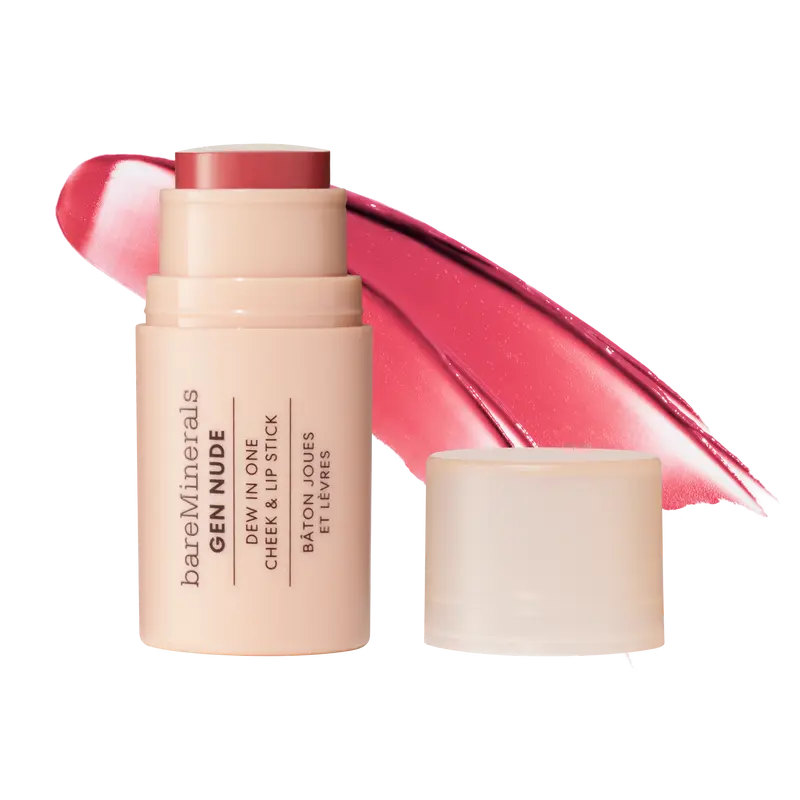 bareMinerals GEN NUDE Dew in One Cheek & Lip Stick - Muti-Use, Portable, Hydrating Formula for Smoother Lips and Cheeks