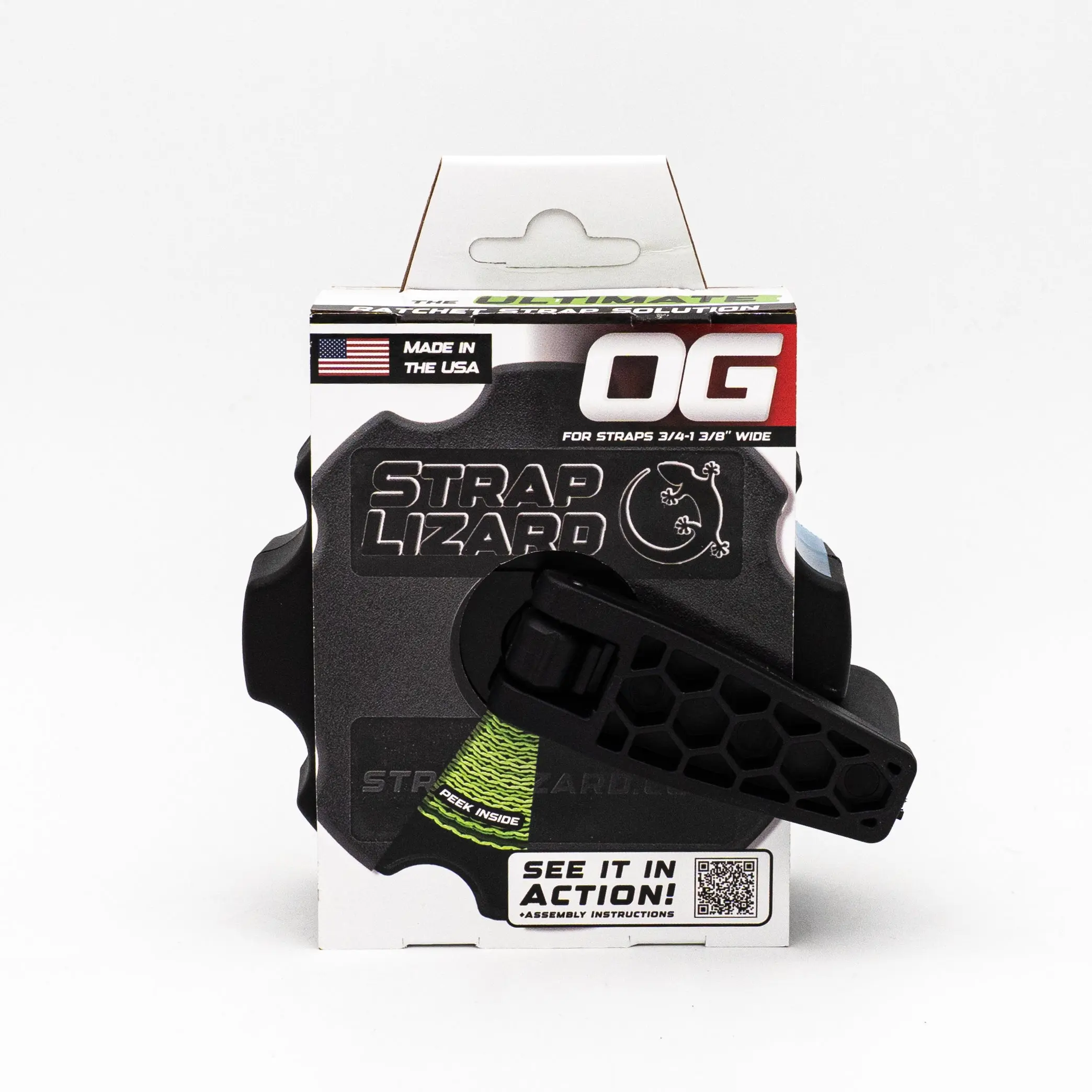 Strap Lizard OG | Ratchet Strap Storage & Tail Management Accessory (Packaged)