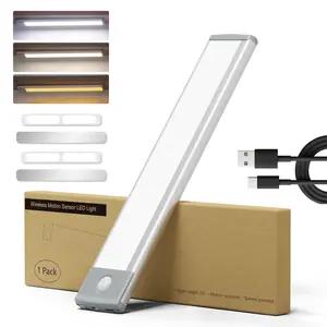 30 LED Under Counter Closet Lighting,Motion Sensor Light, Battery Operated Pantry Light, 1700mah Rechargeable Wireless Motion Sensor Closet Light