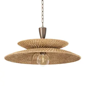 Landry One Light Pendant Bronze Leaf