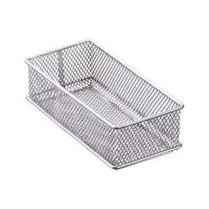 212 MAIN 6x3 Inch Steel Mesh Organiser Basket - Furniture Organization Solution for Fruit, Vegetable Storage, Fruit Basket