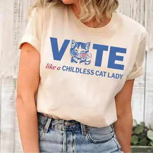 VOTE Like a Childless Cat Lady shirt, Kameowla Brat Shirts, Childless Cat Lady Shirt, Equal Rights, Election 2024 Shirt, Kamala Rally Tee
